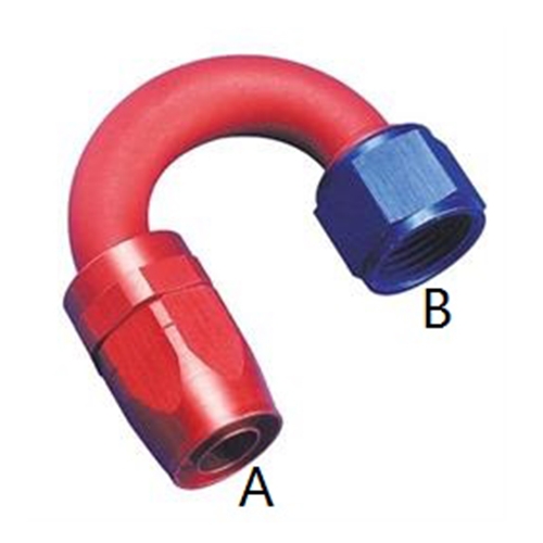 180° HOSE ENDS-Reducer