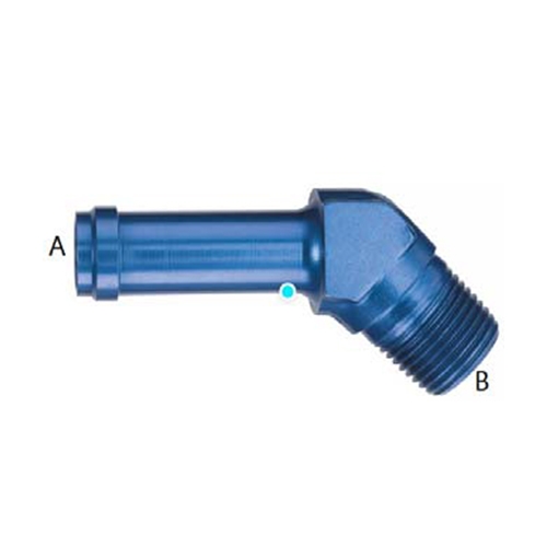 HOSE BARB 45 DEGREE (AN844)