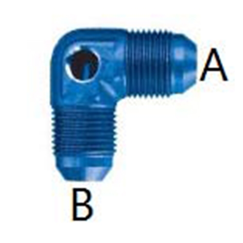 90 DEGREE MALE WITH NPT PORT