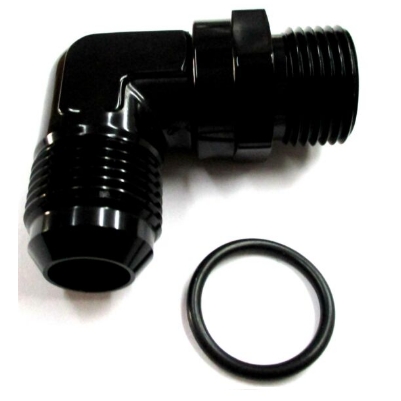 AN O-RING SWIVEL TO FLARE 90 DEGREE