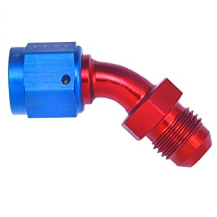 45° MALE AN TO FEMALE SWIVEL FLARE